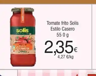 FROIZ Tomate frito Solís Estilo Casero 550 g oferta