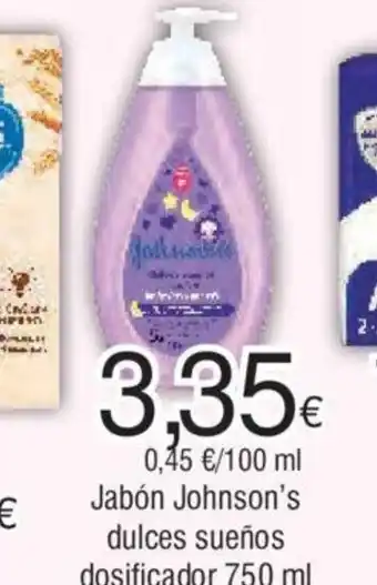 FROIZ Jabón Johnson's dulces sueños dosificador 750 ml oferta