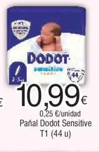 Froiz Pañal Dodot Sensitive T1 (44 u) oferta