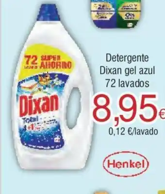 Froiz Detergente Dixan gel azul 72 lavados oferta