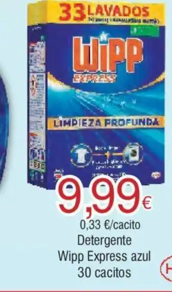 FROIZ Detergente Wipp Express azul 30 cacitos oferta