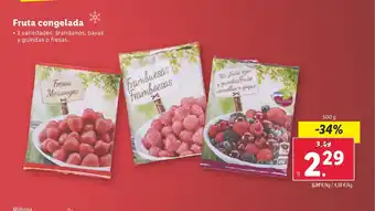 Lidl Fruta congelada oferta