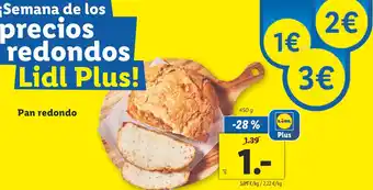 Lidl Pan redondo oferta