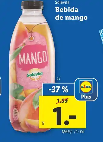 Lidl Bebida de mango oferta