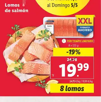 Lidl Lomos de salmón oferta