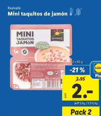 Lidl Mini taquitos de jamón oferta