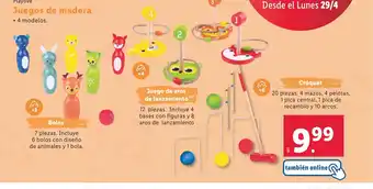 Lidl Juegos de madera oferta