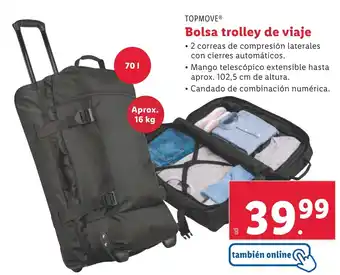 Lidl Bolsa trolley de viaje oferta