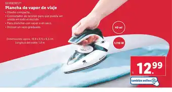 Lidl Plancha de vapor de viaje oferta