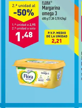 ALDI FLORA® Margarina omega 3 oferta