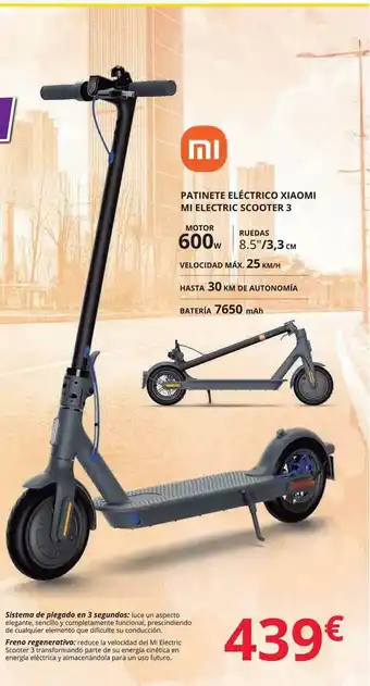 Dynos Informática Patinete Eléctrico Xiaomi Mi Electric Scooter 3 oferta