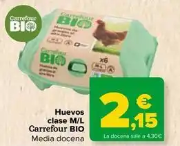 Carrefour Carrefour bio - huevos clase ml oferta