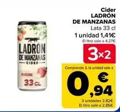 Carrefour Ladron de manzanas - cider oferta