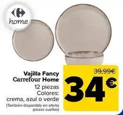 Carrefour Carrefour - home vajilla fancy oferta