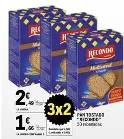 E.Leclerc Recondo - pan tostado oferta