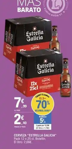 E.Leclerc Estrella galicia - cerveza oferta