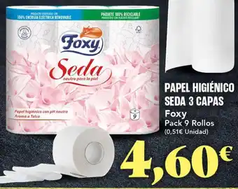 Gadis Foxy - papel higiénico seda 3 capas oferta