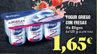 Gadis Ifa eliges - yogur griego con fresas oferta