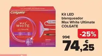 Carrefour Colgate - kit led blanqueador max white ultimate oferta