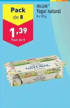 ALDI Milsani - yogur natural oferta