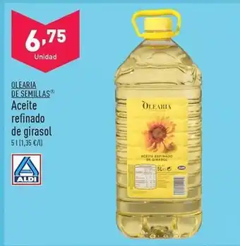 ALDI Olearia de semillas - aceite refinado oferta