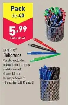 ALDI Expertiz - bolígrafos oferta