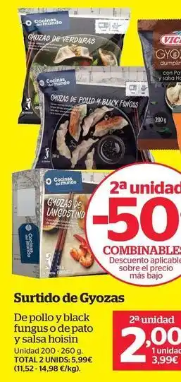La Sirena Surtido de gyozas oferta