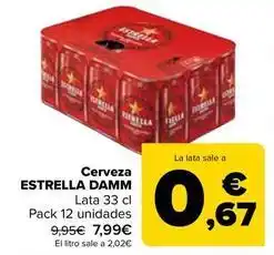 Carrefour Estrella damm - cerveza oferta