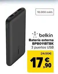 Carrefour Belkin - batería externa bpb011btbk oferta