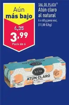 ALDI Sal de plata - - atun claro al natural oferta