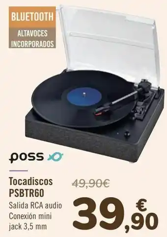 Samsung Poss tocadiscos psbtr60 oferta
