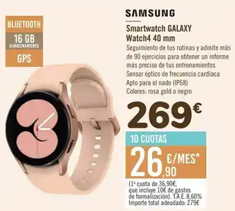 Samsung smartwatch galaxy watch 40 mm