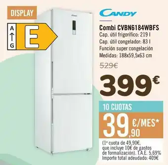 Samsung Candy combi cvbn6184wbfs oferta