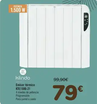 Samsung Klindo emisor térmico kte1500-21 oferta