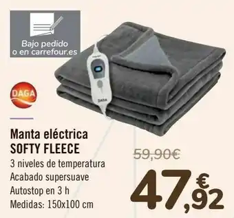 Samsung Daga manta eléctrica softy fleece oferta