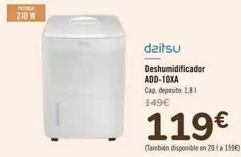 Samsung Daitsu deshumidificador add-10xa oferta
