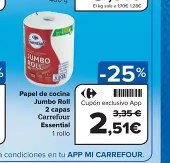 Carrefour Express Papel de cocina Jumbo Roll oferta