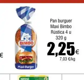 FROIZ Pan burguer Maxi Bimbo oferta