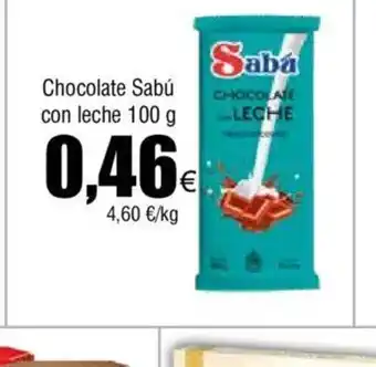 FROIZ Chocolate Sabú con leche 100 g oferta