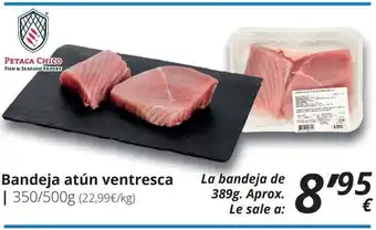 Supermercados MAS Bandeja atún ventresca oferta