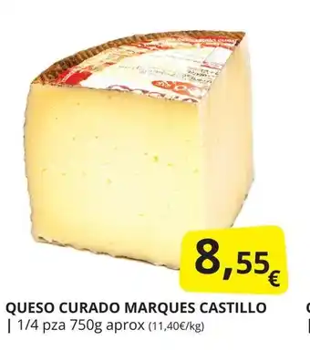 Supermercados MAS QUESO CURADO MARQUES CASTILLO oferta