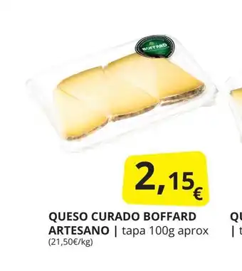 Supermercados MAS QUESO CURADO BOFFARD ARTESANO oferta