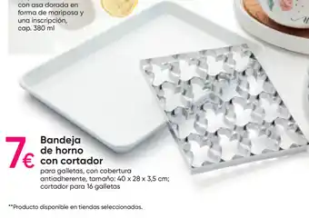 Bandeja de horno con cortador 40 x 28 x 3,5 cm