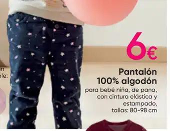 Pepco Pantalón 100% algodón tallas: 80 - 98 cm oferta