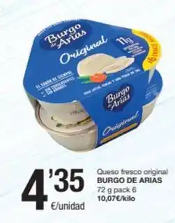 SPAR Fragadis Burgo de arias - queso fresco original oferta