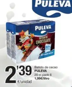 SPAR Fragadis Puleva - batido de cacao oferta