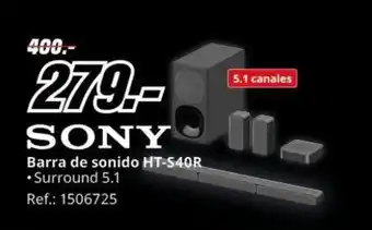 MediaMarkt Barra de sonido HT-S40R oferta