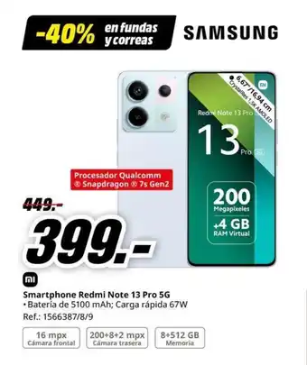 MediaMarkt Smartphone Redmi Note 13 Pro 5G oferta