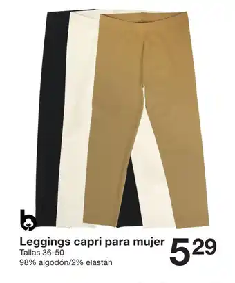 Zeeman Leggings capri para mujer oferta