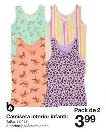 Zeeman Camiseta interior infantil oferta